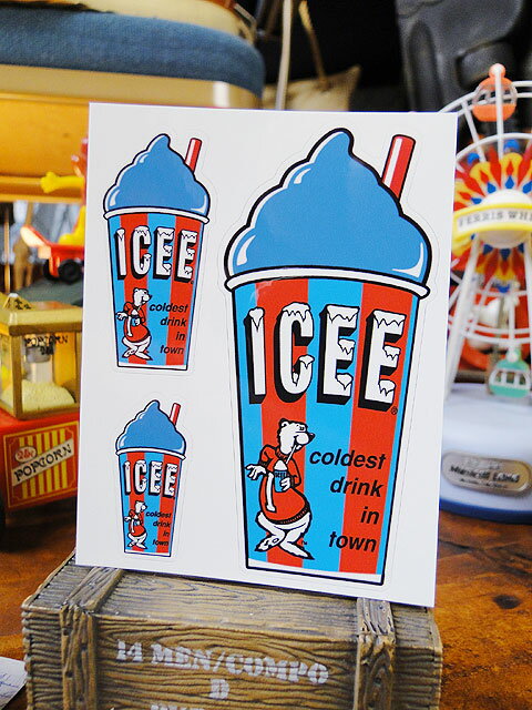 アイシー オフィシャルステッカー （フローズン/ブルー） アメリカン雑貨 アメリカ雑貨 グッズ