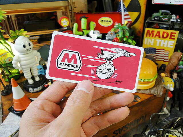 マラソン　ミニレーシングステッカー　アメリカン雑貨　アメリカ雑貨　グッズ