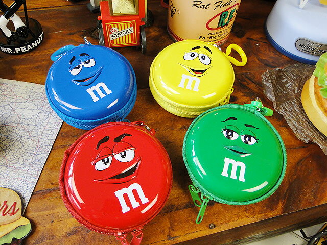 m&m'sティン缶ポーチ 4個セット ■ アメリカ雑貨 アメリカン雑貨