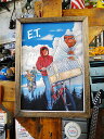ポスターフレーム (E.T./フライングBMX) ポスター&木製フレームのセット アメリカン雑貨 アメリカ雑貨 グッズ