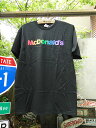 マクドナルドのオフィシャルTシャツ(レインボーレゴ) ■ アメリカ雑貨 アメリカン雑貨 アメリカ 雑貨 Tシャツ マック マクド メンズ レディース 帽子 キッズ 夏 アウトドア つば付き ジュニア フリーサイズ 人気 かわいい アメカジ スポーツ おもしろ
