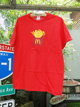 マクドナルドのオフィシャルTシャツ（マックフライポテト）　■ アメリカ雑貨 アメリカン雑貨 アメリカ 雑貨 Tシャツ　マック　マクド メンズ レディース 帽子 キッズ 夏 アウトドア つば付き ジュニア フリーサイズ 人気 かわいい アメカジ スポーツ おもしろ