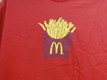 マクドナルドのオフィシャルTシャツ（マックフライポテト）　■ アメリカ雑貨 アメリカン雑貨 アメリカ 雑貨 Tシャツ　マック　マクド メンズ レディース 帽子 キッズ 夏 アウトドア つば付き ジュニア フリーサイズ 人気 かわいい アメカジ スポーツ おもしろ