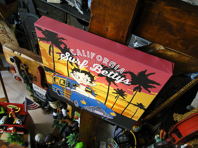 ベティ ブープがとっておきのアメリカンシーンを披露 ブープのledキャンバスライトボックス サーフベティ おしゃれ 超高品質で人気の 収納 人気 ブランド インテリア 雑貨 壁掛け 通販 壁飾り アメリカ雑貨屋 アメリカン雑貨 ベティちゃん アメコミ ケース アメリカ