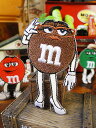 m&m's キャラクターワッペン Mサイズ (ブラウン) アメリカン雑貨 アメリカ雑貨 グッズ