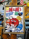 ポスターフレーム (m&m's/5+1メンバー75周年) ポスター&木製フレームのセット アメリカン雑貨 アメリカ雑貨 グッズ