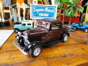 1932年 フォード 3ウィンドウ クーペ ダイキャストミニカー 1/34スケール (バーガンディ) アメリカン雑貨 アメリカ雑貨 モデルカー ジオラマ グッズ(3)