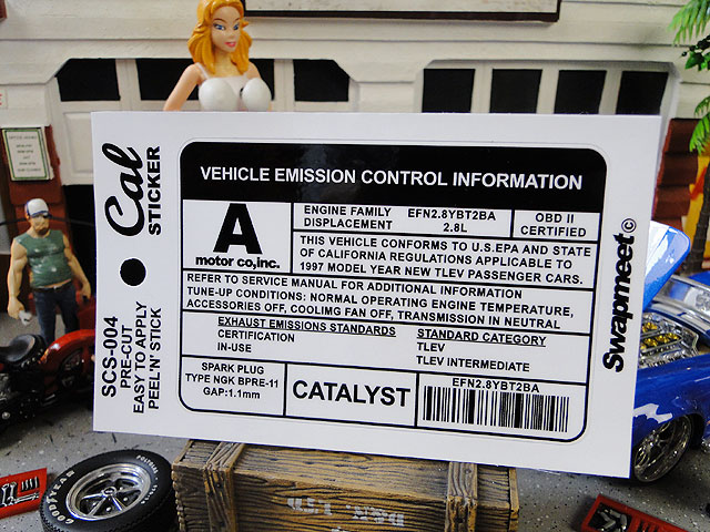 カリフォルニア　ヴィークルステッカー　（ヴィークル　エミッション　コントロール）　アメリカン雑貨..