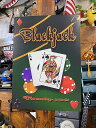 ブラックジャック ブリキ看板 (TWENTY ONE) アメリカン雑貨 アメリカ雑貨 グッズ
