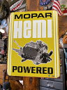 モパー HEMI POWERED ブリキ看板 (ヴィンテージ) アメリカン雑貨 アメリカ雑貨 グッズ