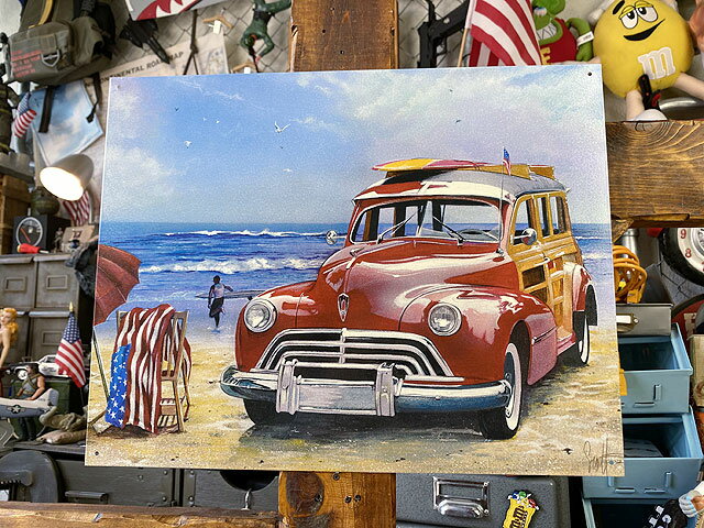 樂天商城 - サーフィンU.S.A.　ブリキ看板　アメリカン雑貨　アメリカ雑貨　グッズ