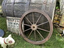 レトロな木製車輪　ウッドホイール　（Sサイズ）