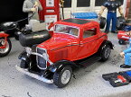 1932年　フォード　3ウィンドウ　クーペ　ダイキャストミニカー　1/34スケール　（レッド）