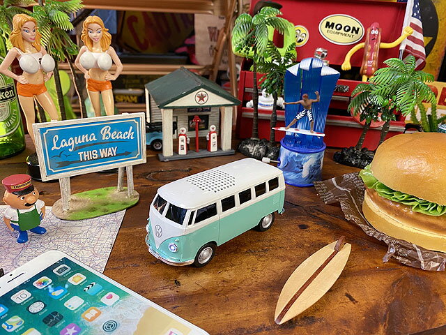 ワーゲンバス　Bluetooth　ワイヤレススピーカー　（ミントグリーン）　アメリカン雑貨　アメリカ雑貨..