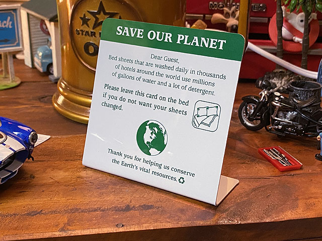 モーテルカウンターサイン （SAVE OUR PLANET）