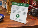 モーテルカウンターサイン (SAVE OUR PLANET) 看板 アメリカン雑貨 アメリカ雑貨 グッズ