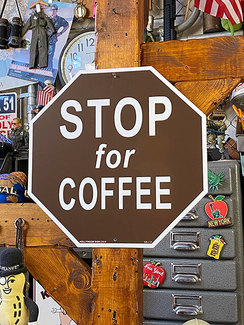 コーヒータイム　ストップ　プラスチックサイン
