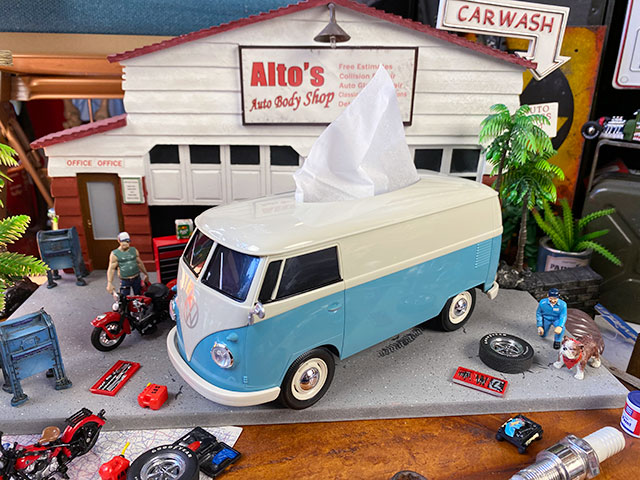 ワーゲンバス ティッシュボックス （ツートンブルー） アメリカン雑貨 アメリカ雑貨 グッズ