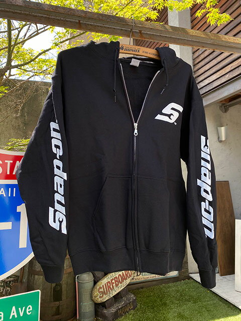スナップオン　フルジップパーカー　Mサイズ　ブラック　アメリカン雑貨　アメリカ雑貨　グッズ