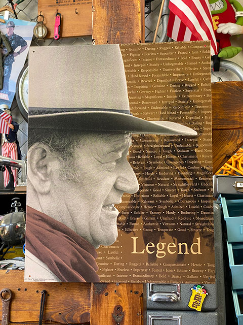 樂天商城 - ジョン・ウェイン　ブリキ看板　（レジェンド）　アメリカン雑貨　アメリカ雑貨　グッズ