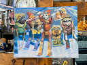 「スキードッグ 愉快な8匹の仲間たち」 ブリキ看板 アメリカン雑貨 アメリカ雑貨 グッズ
