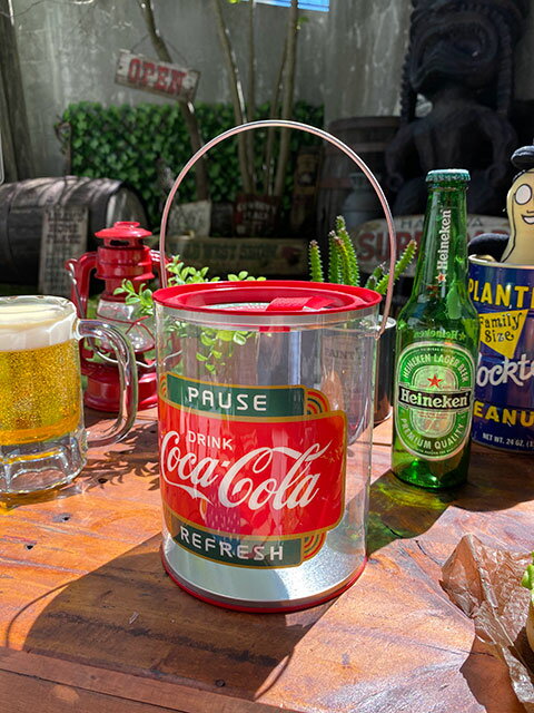 コカ・コーラ　クリアストレージ　（ポーズ・リフレッシュ）　アメリカン雑貨　アメリカ雑貨　グッズ　コカコーラ