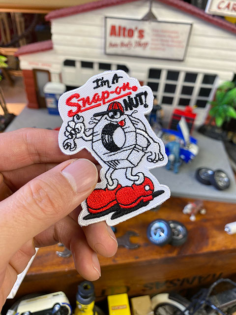 スナップオン　ロゴワッペン　（ナットマン）　アメリカン雑貨　アメリカ雑貨　ガ...