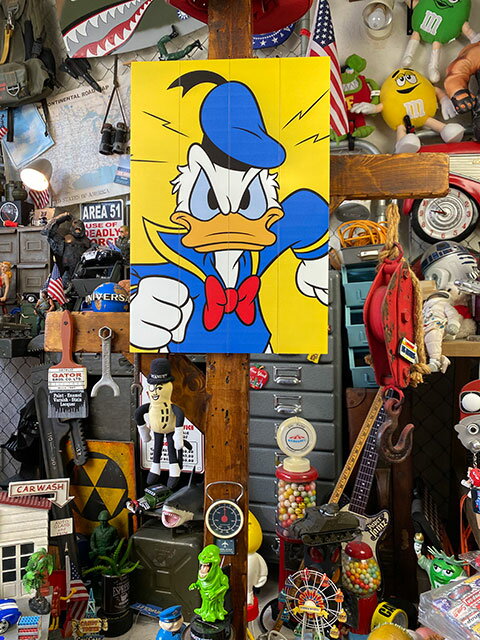店舗 ドナルドダックのウッドパネルアート Acaoestrategica Com Br