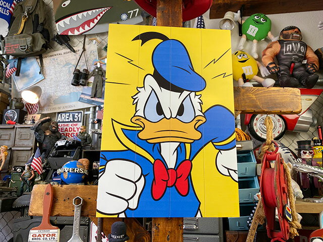 店舗 ドナルドダックのウッドパネルアート Acaoestrategica Com Br