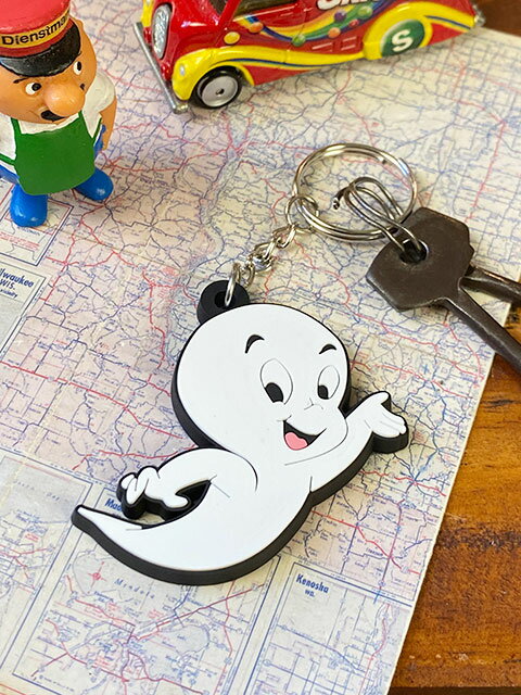 キャスパー　ラバーキーホルダー　アメリカン雑貨　アメリカ雑貨　グッズ