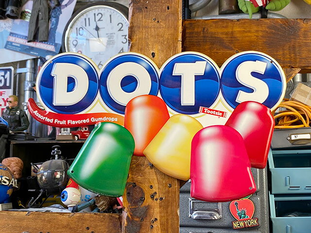 ドッツ キャンディ エンボスティンサイン (立体ロゴ) 看板 アメリカン雑貨 アメリカ雑貨 グッズ