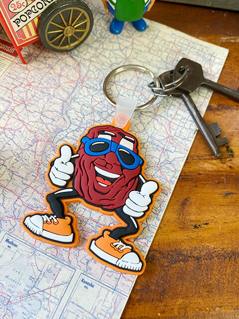 カリフォルニアレーズン　ラバーキーホルダー　アメリカン雑貨　アメリカ雑貨　グッズ