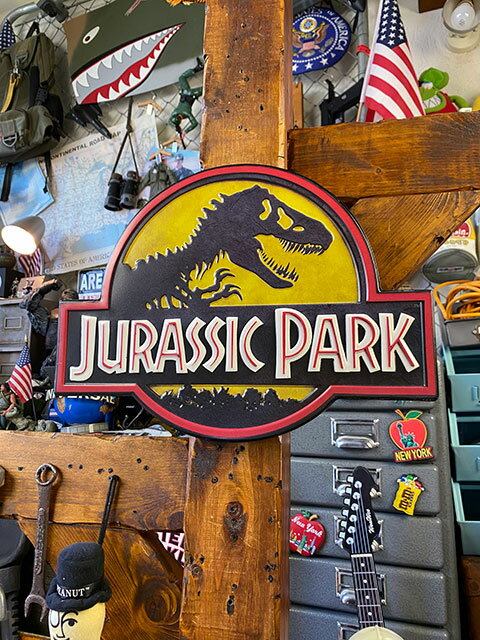 映画「ジュラシックパーク」タイトルロゴのオフィシャル3Dメタルサイン