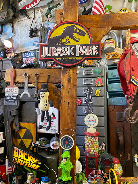 映画「ジュラシックパーク」タイトルロゴのオフィシャル3Dメタルサイン