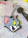 トムとジェリー ラバーキーホルダー (トム/フェイス) アメリカン雑貨 アメリカ雑貨 グッズ