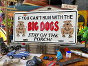 「猛犬注意!」 ライセンスプレート (BIG DOGS) アメリカン雑貨 アメリカ雑貨 グッズ