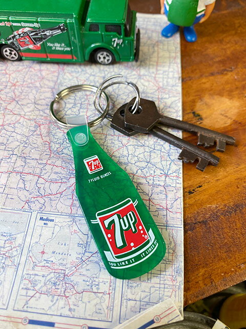7UP　ラバーキーホルダー　（ボトル）　MADE IN U.S.A.