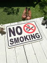 禁煙の看板みたいなフロアマット NO SMOKING (禁煙) アメリカン雑貨 アメリカ雑貨 グッズ