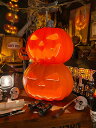 【即納】【在庫あり】ハロウィン ダブルパンプキンランタン LLサイズ 全長45cm アメリカン雑貨 アメリカ雑貨 グッズ