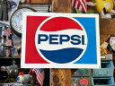 ペプシコーラ エンボスティンサイン (1970〜80年代ロゴ) 看板 アメリカン雑貨 アメリカ雑貨 グッズ