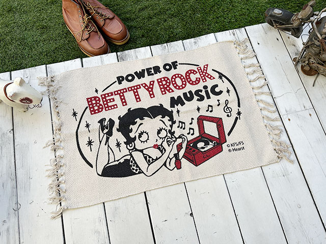樂天商城 - ベティ・ブープ　コットンマット　レギュラーサイズ　（ベティミュージック）　アメリカン雑貨　アメリカ雑貨　グッズ