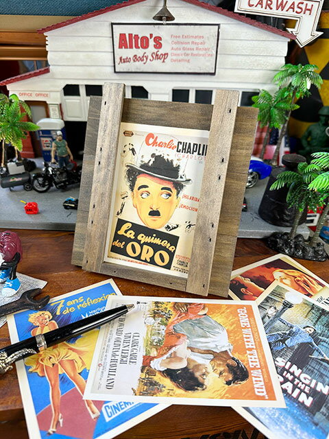 木箱職人さんが作ったポストカード用ウッドフレーム　（縦タイプ）　アメリカン雑貨　アメリカ雑貨　グ..