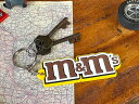 M&M's ラバーキーホルダー (ロゴ) アメリカン雑貨 アメリカ雑貨 グッズ