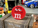 M&M's ラウンドチョコワッペン ミニサイズ (レッド) アメリカン雑貨 アメリカ雑貨 グッズ