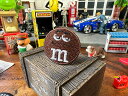 M&M's ラウンドチョコワッペン ミニサイズ (ブラウン) アメリカン雑貨 アメリカ雑貨 グッズ