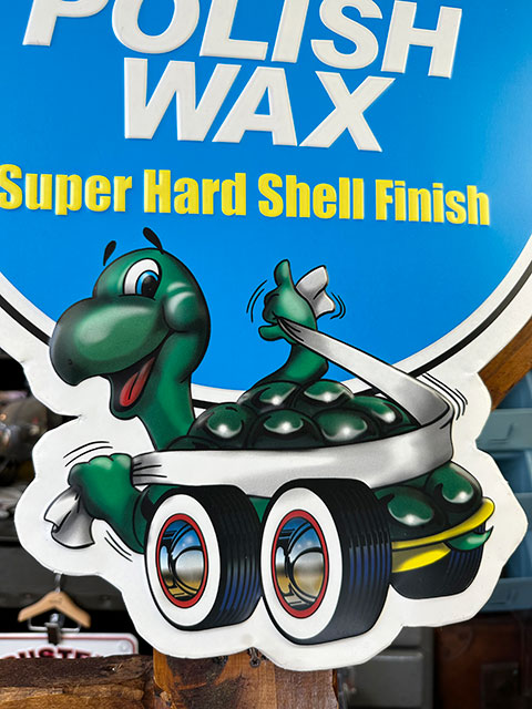 タートルワックス　エンボスティンサイン　（POLISH WAX）　看板　アメリカン雑貨...