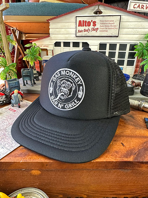 Gas Monkey Garage Mesh Cap (BAR N' GRILL) - Black - American Goods, American Accessories, Casual Style, Stylish, Cool Hat
