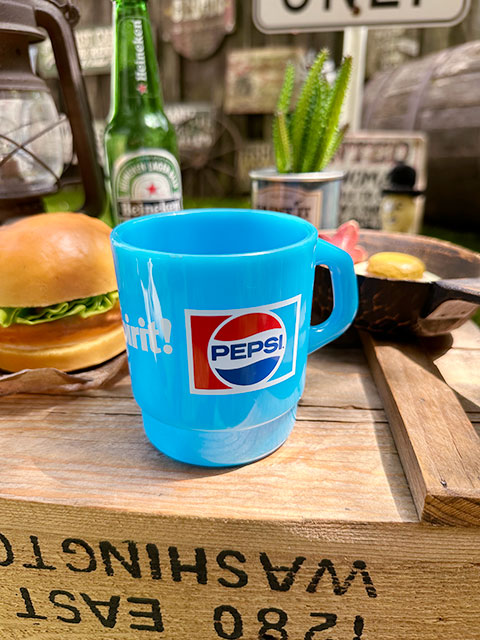 樂天商城 - ペプシ　スタッキングマグ　（ライトブルー）　単品　アメリカン雑貨　アメリカ雑貨　グッズ