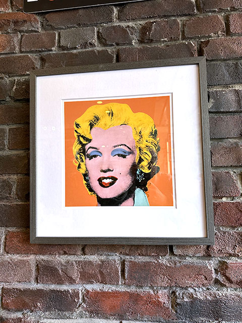 アンディ・ウォーホル　アートフレーム　（Shot Orange Marilyn 1964）　木製額付き　絵画ポスター　アンディ ウォーホール