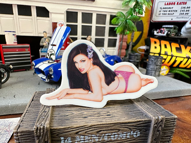 ピンナップガールステッカー　NO.10ガール　（Sサイズ）　アメリカン雑貨　アメリカ雑貨　グッズ